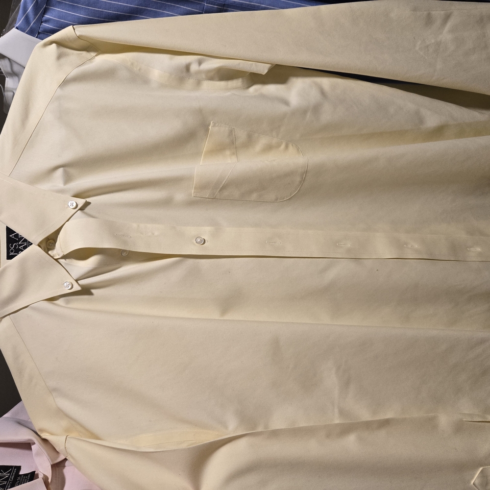 Jos. Bank Travelers Yellow Dress Shirt
